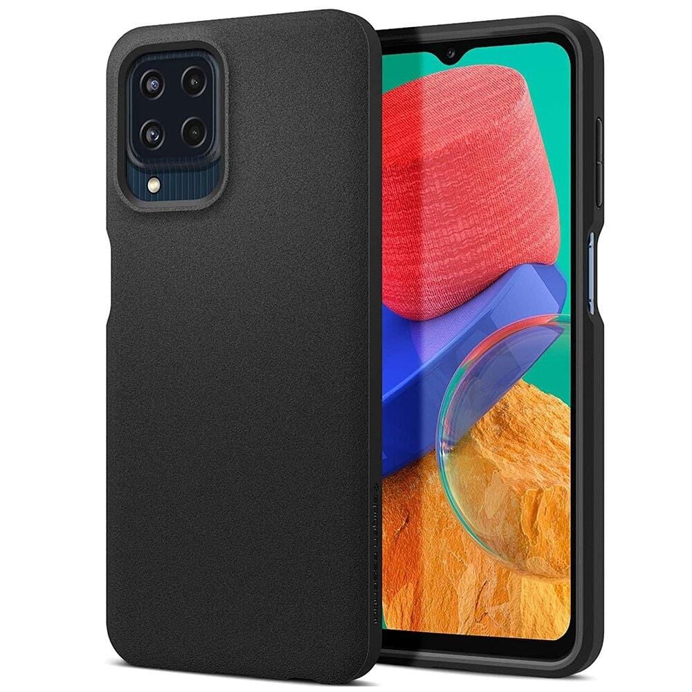 Spigen Galaxy M33 5G ile Uyumlu Kılıf Essential Sand Blast Back Matte Black