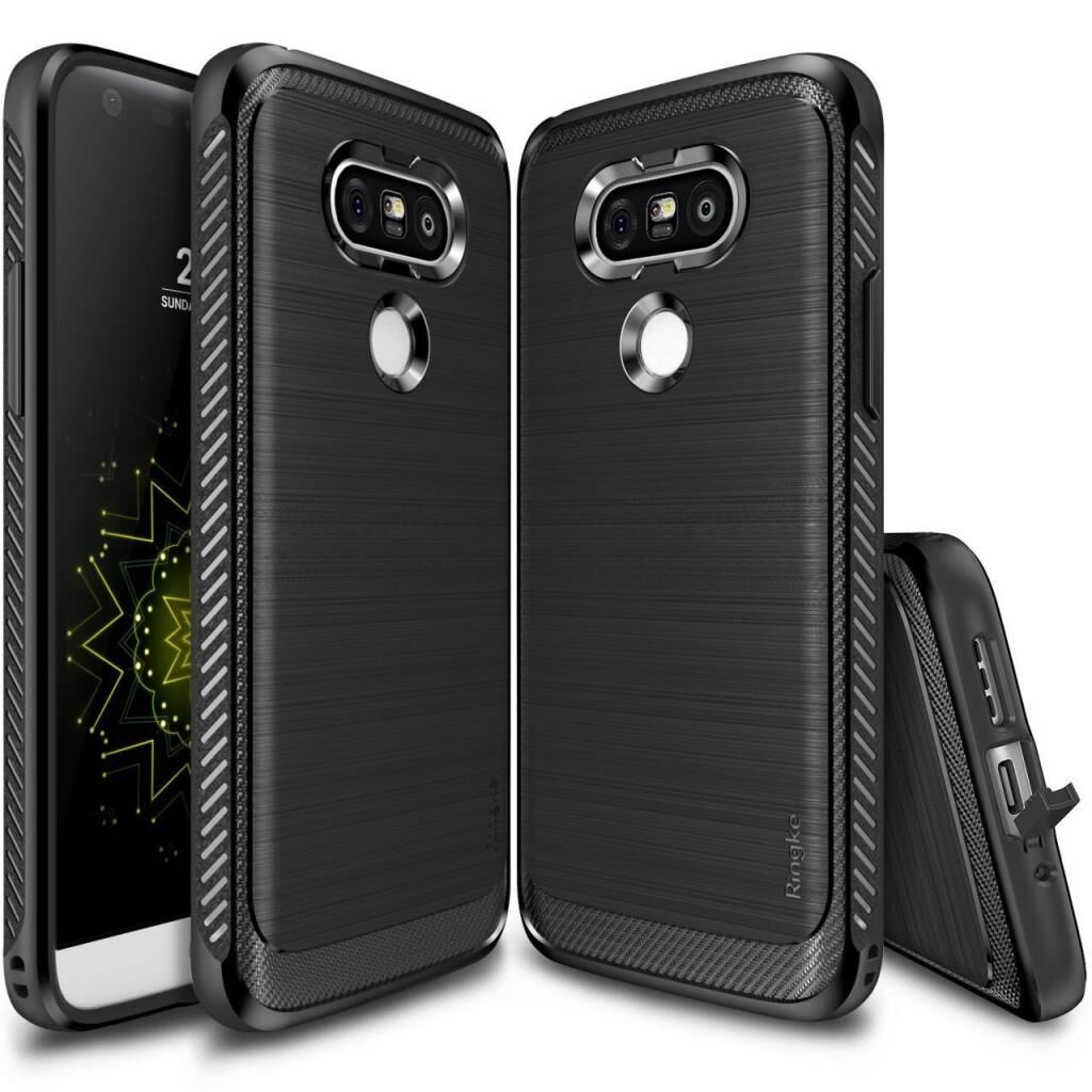 Ringke Onyx G5 ile Uyumlu Kılıf Black Ultra Extra Darbe Dağıtıcı Tam Koruma