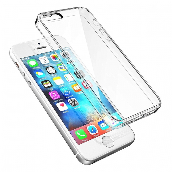 Buff iPhone 5-5S-5SE ile Uyumlu Air Hybrid Kılıf Crystal Clear