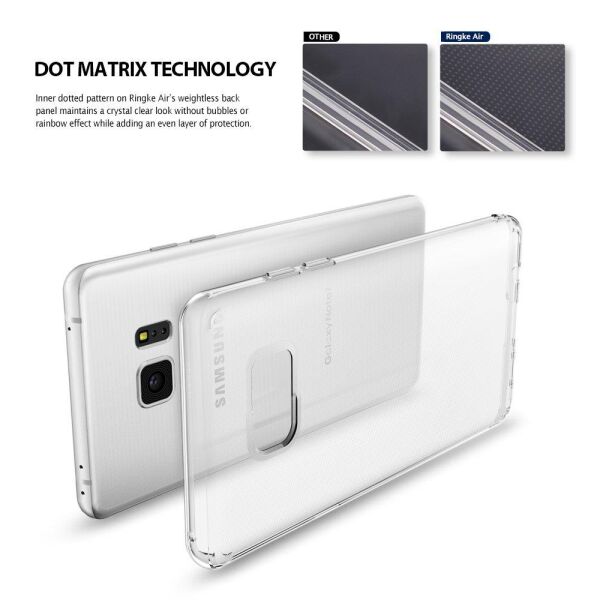 Ringke Air Galaxy Note 7 FE ile Uyumlu Kılıf Smoke Black