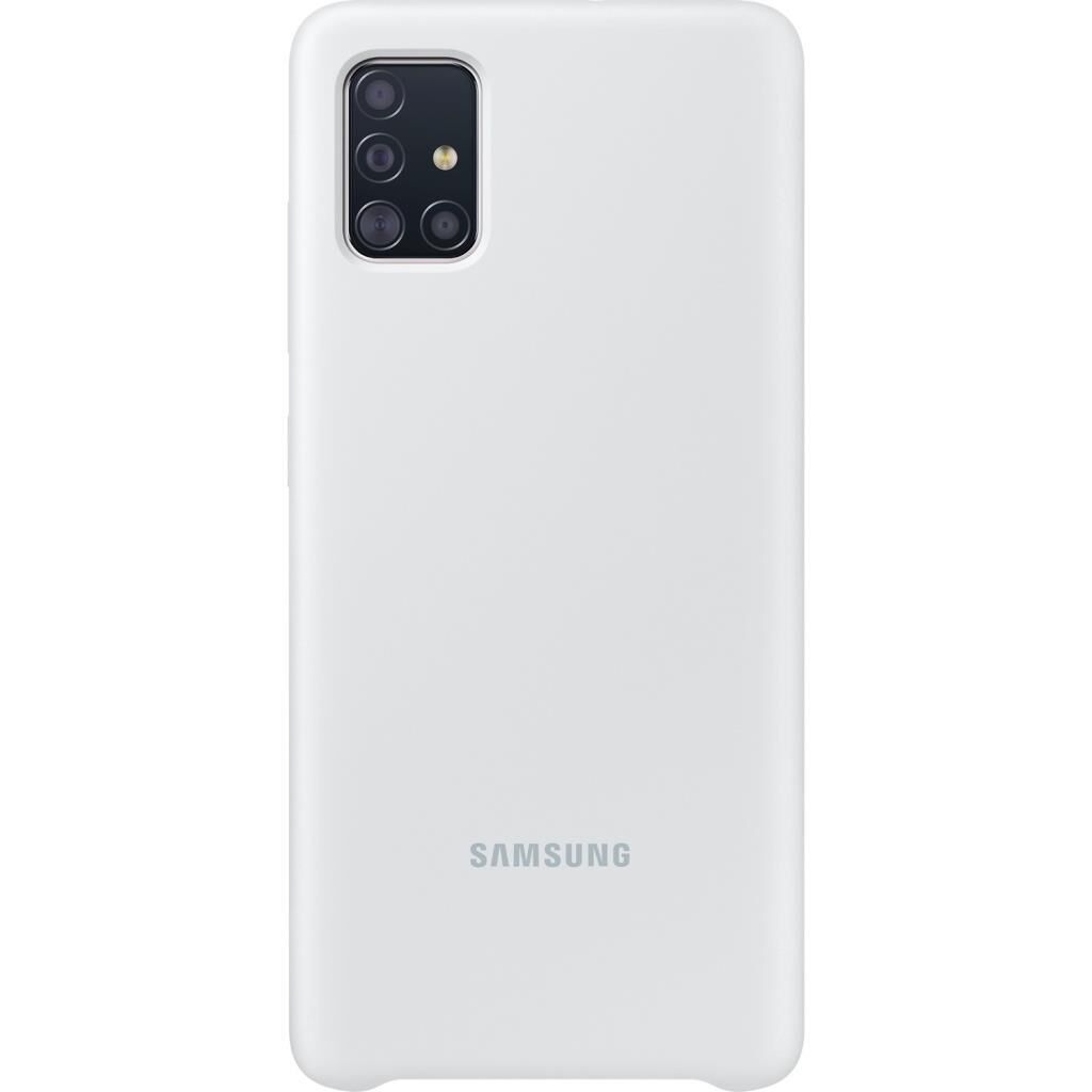 Galaxy A51 ile Uyumlu Silikon Kılıf Beyaz EF-PA515TWEGWW
