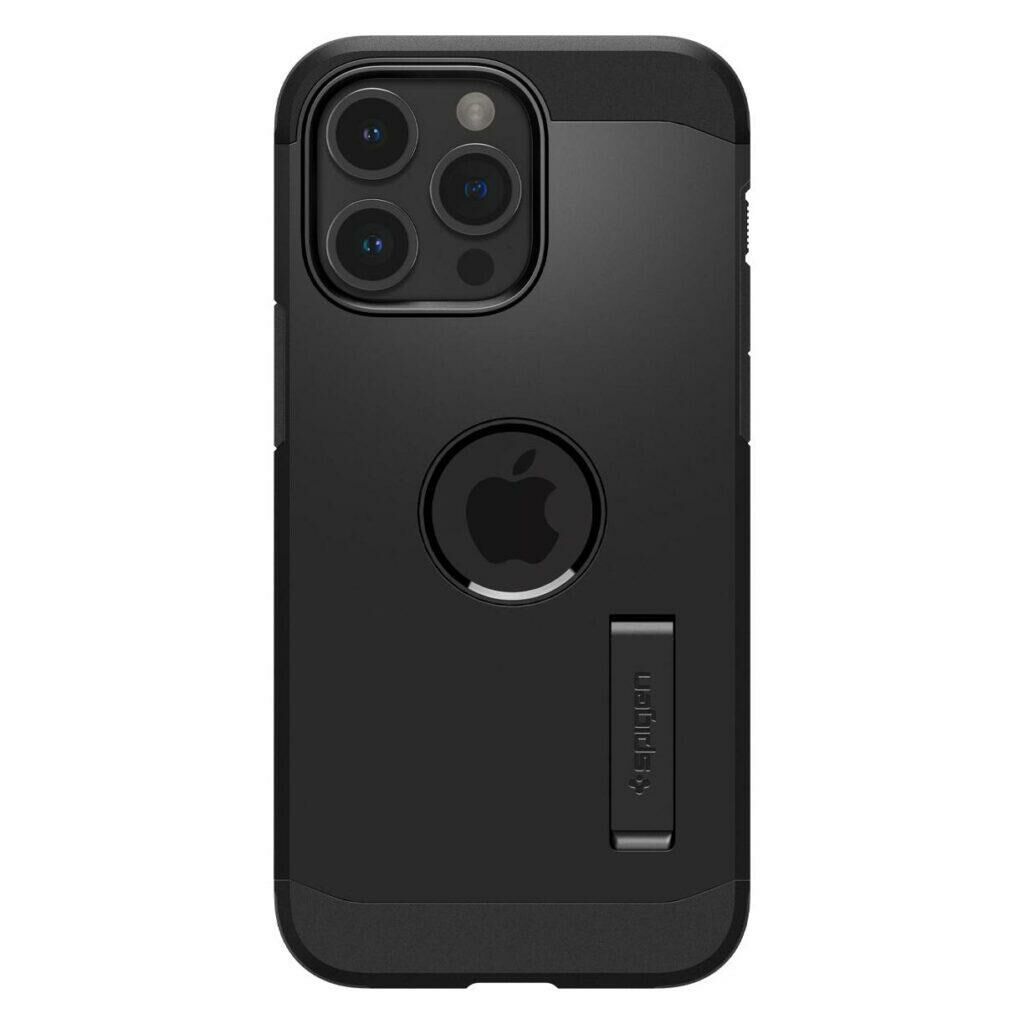 Spigen iPhone 15 Pro ile Uyumlu Kılıf Tough Armor Magfit (Magsafe Uyumlu) Black