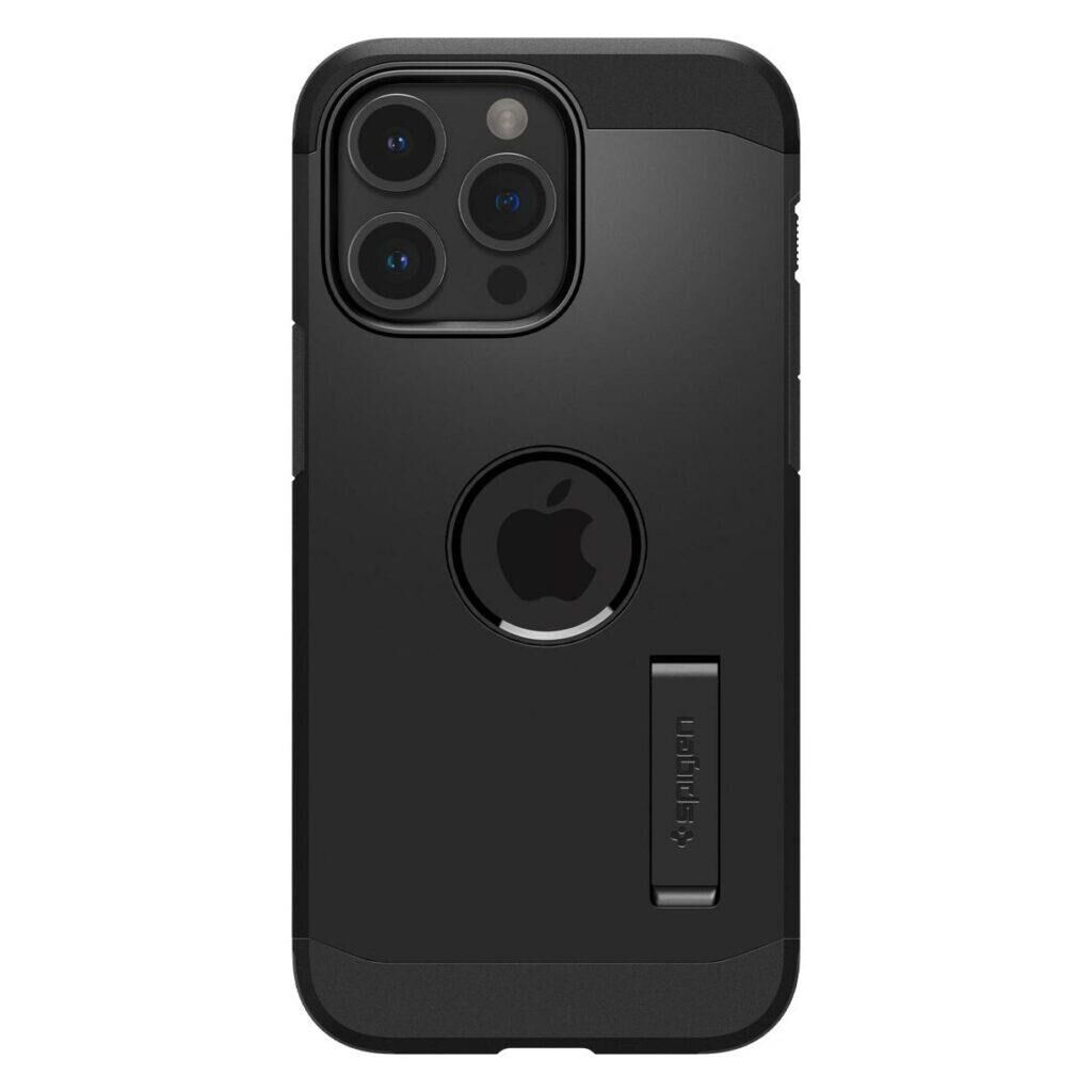 Spigen iPhone 15 Pro ile Uyumlu Kılıf Tough Armor Magfit (Magsafe Uyumlu) Black