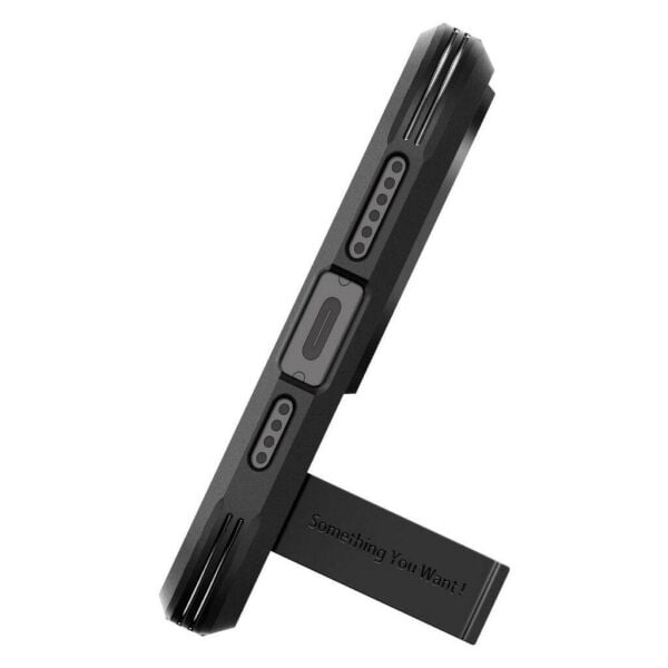 Spigen iPhone 15 Pro ile Uyumlu Kılıf Tough Armor Magfit (Magsafe Uyumlu) Black