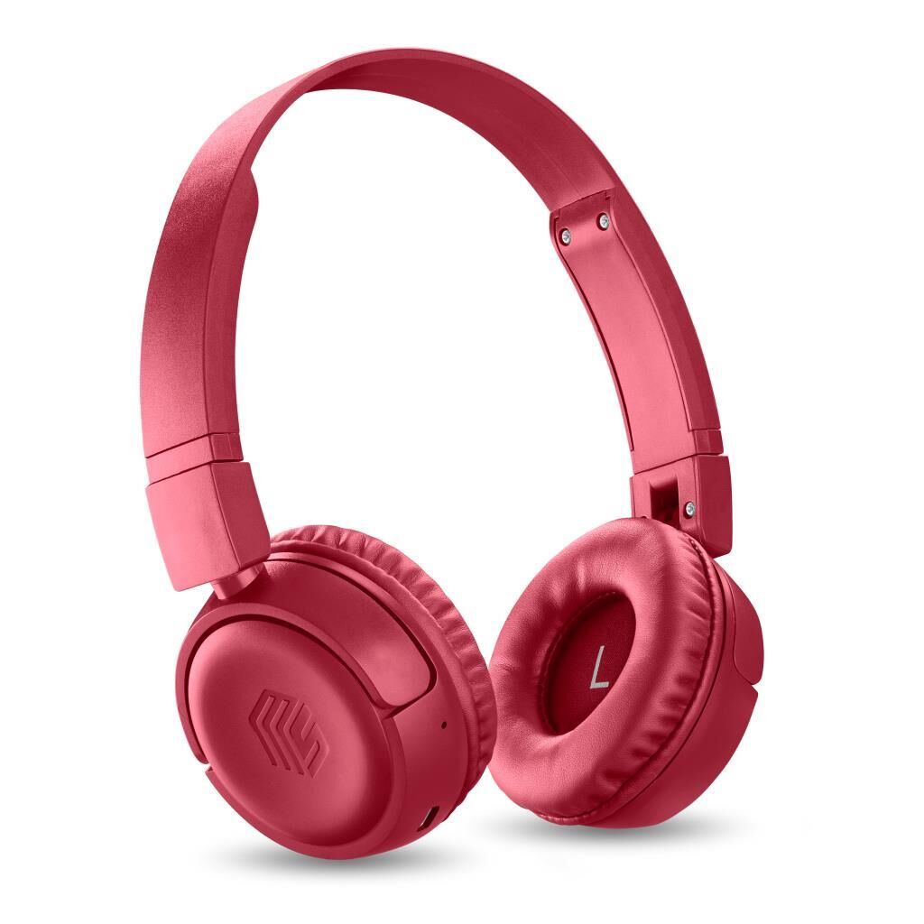 Cellularline Music Sound Vibe Bluetooth Kulak Üstü Kulaklık Kırmızı - BTHEADBMSVIBED