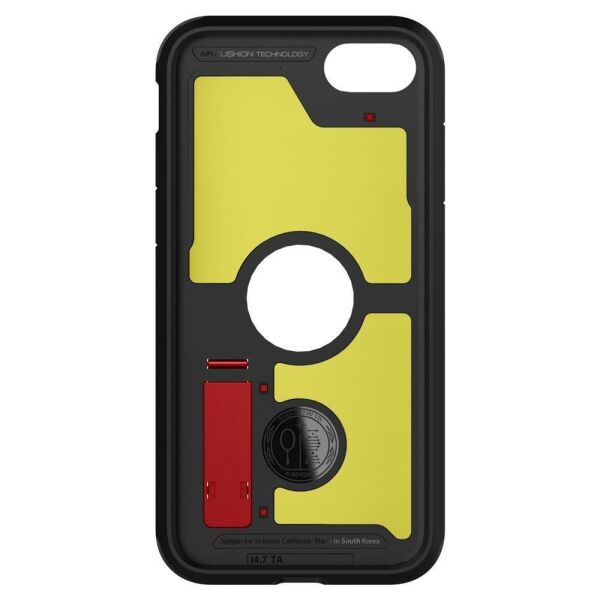 Spigen iPhone SE (2020) ile Uyumlu Kılıf Tough Armor Red