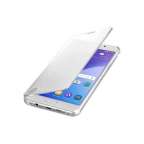 Galaxy A5 (2016) A510F ile Uyumlu Clear View Cover Gri EF-ZA510CSEGWW