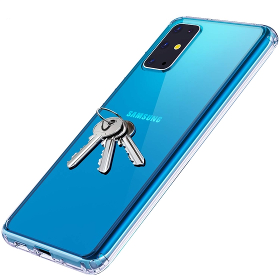 Buff Galaxy S20 Plus ile Uyumlu Air Hybrid Kılıf Crystal Clear