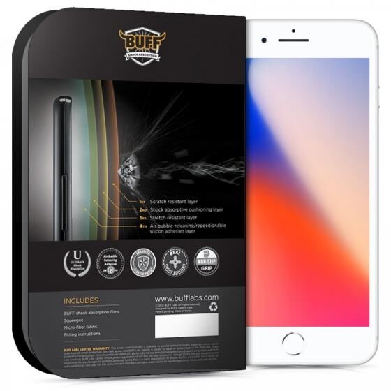 Buff iPhone 8/7 ile Uyumlu Darbe Emici Ekran Koruyucu Film