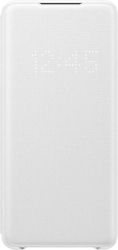 Galaxy S20 Plus ile Uyumlu LED View Kılıf Beyaz EF-NG985PWEGTR