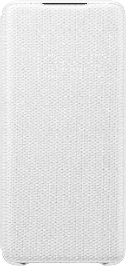 Galaxy S20 Plus ile Uyumlu LED View Kılıf Beyaz EF-NG985PWEGTR