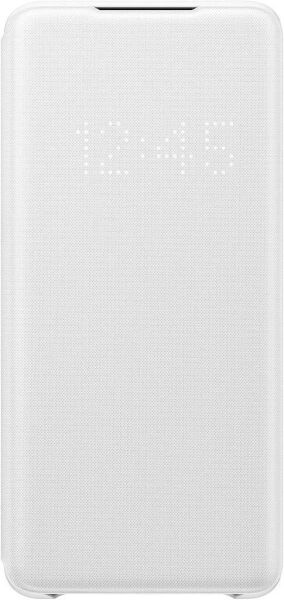Galaxy S20 Plus ile Uyumlu LED View Kılıf Beyaz EF-NG985PWEGTR