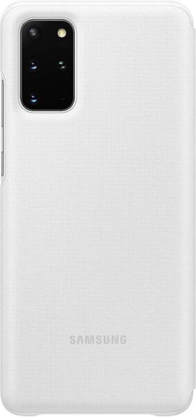Galaxy S20 Plus ile Uyumlu LED View Kılıf Beyaz EF-NG985PWEGTR