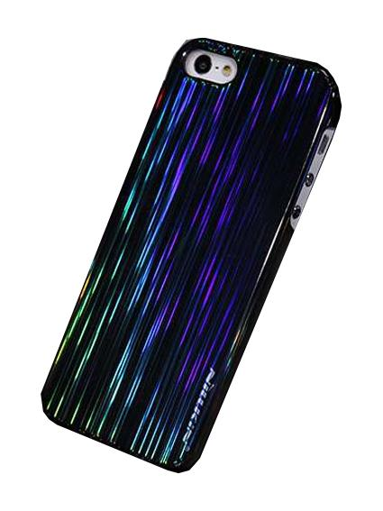 Nillkin iPhone SE/5S/5 ile Uyumlu Colorful Sert Kauçuk Kılıf Siyah