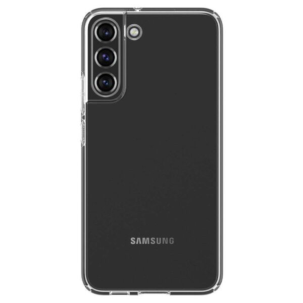Spigen Galaxy S22 Plus 5G ile Uyumlu Kılıf Liquid Crystal 4 Tarafı Tam Koruma Crystal Clear
