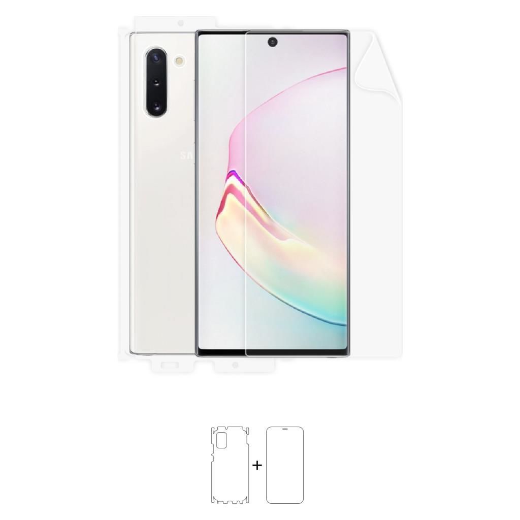 Galaxy Note 10 ile Uyumlu Ön-Arka Jelatin Tam Koruma