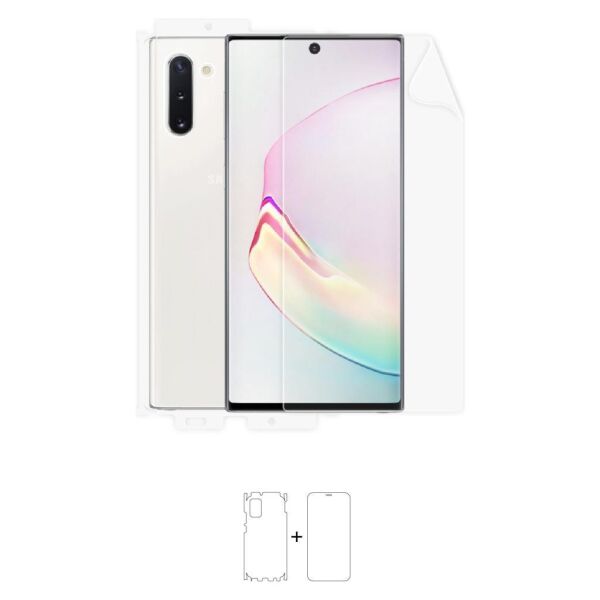 Galaxy Note 10 ile Uyumlu Ön-Arka Jelatin Tam Koruma