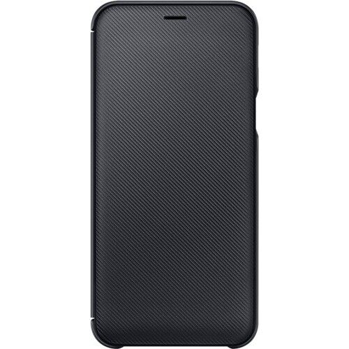 Galaxy A6 2018 ile Uyumlu Wallet Cover Kılıf Siyah EF-WA600CBEGWW