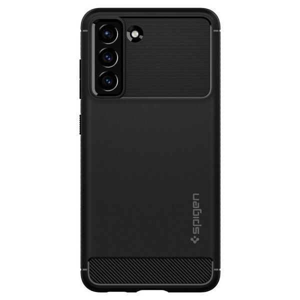 Spigen Galaxy S21 FE ile Uyumlu Kılıf Rugged Armor Matte Black