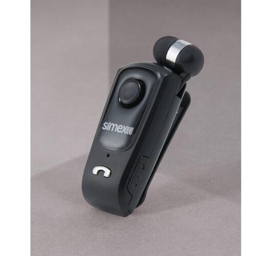 Simex Bluetooth Makaralı Mikrofonlu Tekli Kulaklık Sbk-04 Roller Siyah