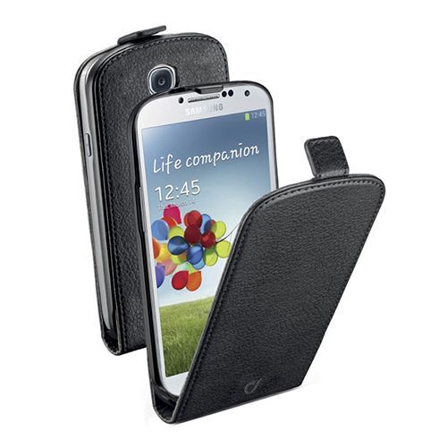 Cellular Line Galaxy S4 ile Uyumlu Flap Essential Deri Kılıf Siyah FLAPESSGALAXYS4BK (Out)