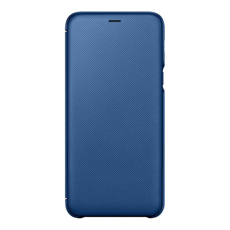 Galaxy A6 Plus 2018 ile Uyumlu Wallet Cover Kılıf Mavi EF-WA605CLEGWW (Out)