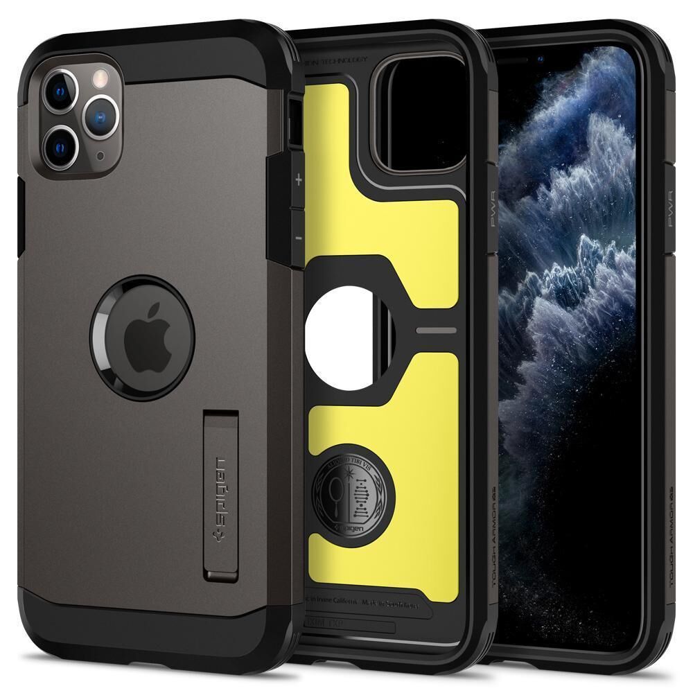 Spigen iPhone 11 Pro Max ile Uyumlu Kılıf Tough Armor XP Gunmetal