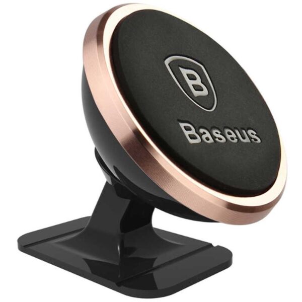 Baseus 360-Derece Dönen Araç İçi Manyetik Telefon Tutucu Rose Gold Sugent-NT0R