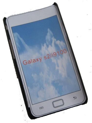 Galaxy S2 i9100 ile Uyumlu Metal Kaplamalı Sert Kauçuk Kılıf