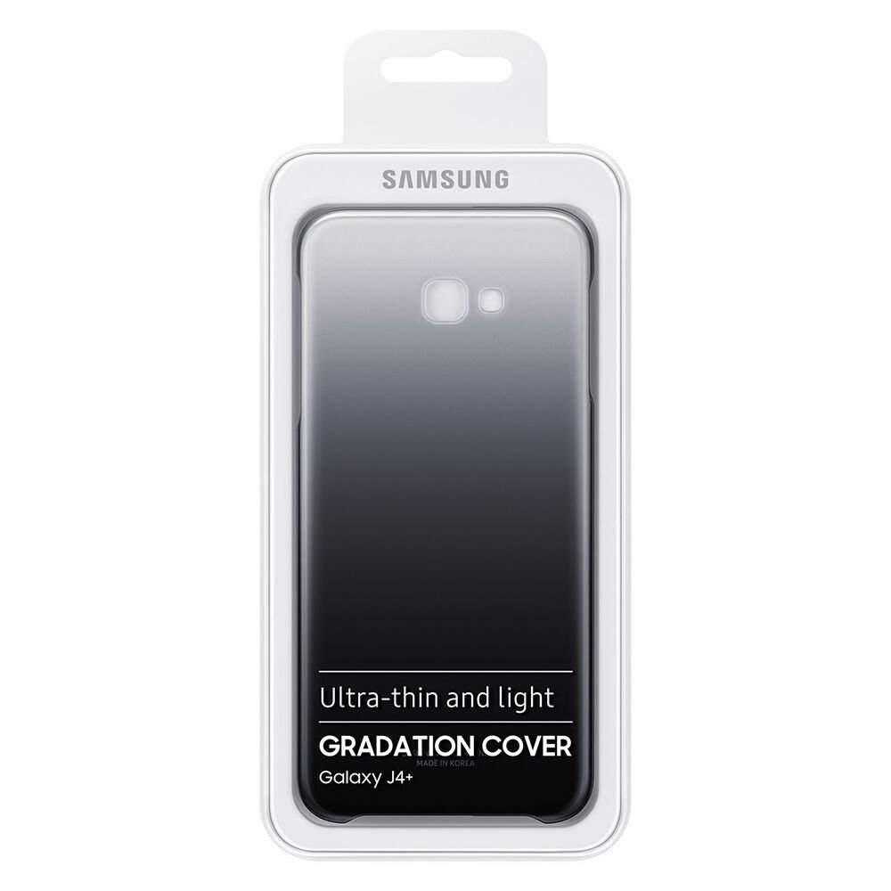 Galaxy J4 Plus ile Uyumlu Gradation Kılıf Siyah EF-AJ415CBEGWW(Out)