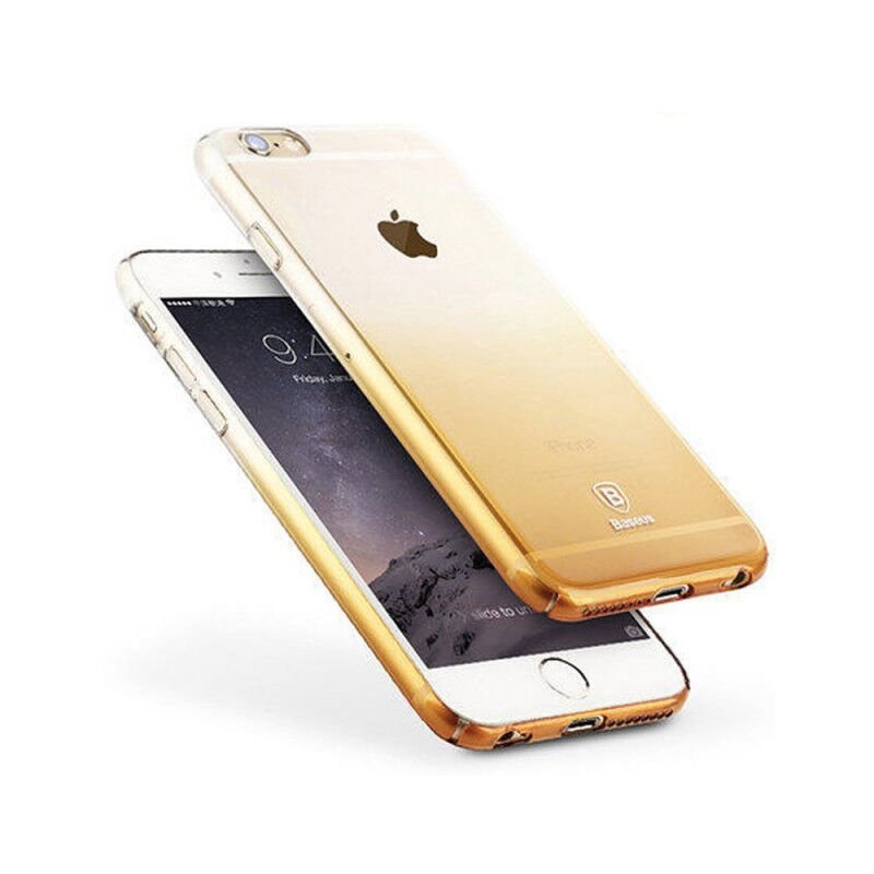 Baseus iPhone 6S Plus / 6 Plus ile Uyumlu Gradient Color Kılıf Gold