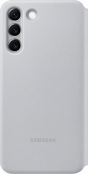 Galaxy S22 Plus ile Uyumlu Smart LED View Kılıf Açık Gri EF-NS906PJEGWW