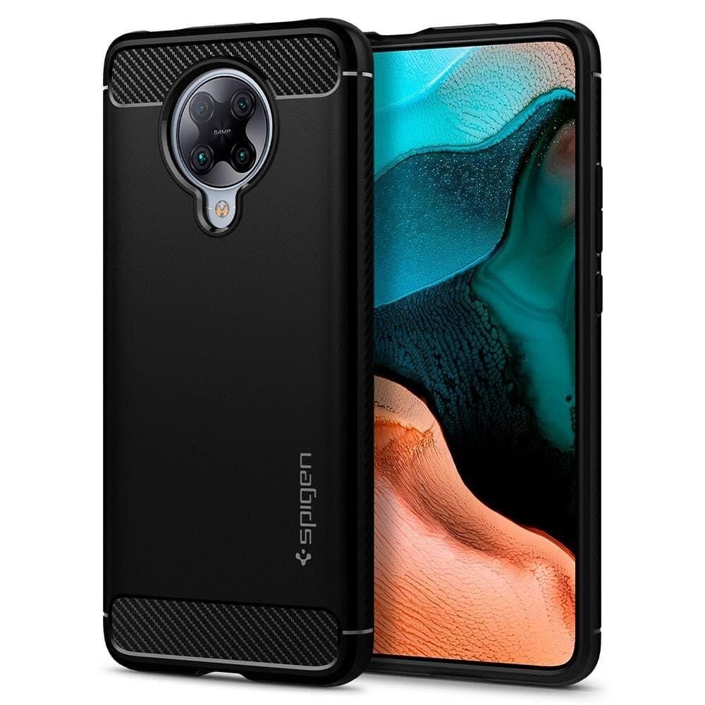 Spigen Poco F2 Pro / Redmi K30 Pro ile Uyumlu Kılıf Rugged Armor Matte Black