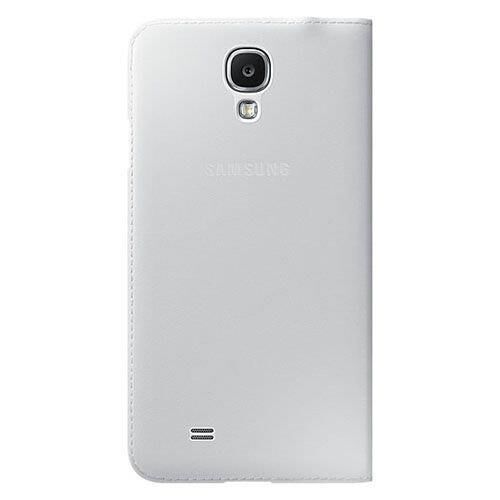 Galaxy S4 i9500 ile Uyumlu Kılıf S View Cover (Deri) Beyaz EF-MI950B
