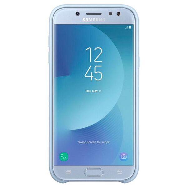 Galaxy J5 2017 ile Uyumlu Dual Layer Sert Kılıf Mavi
