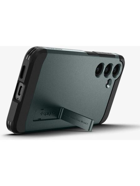 Spigen Galaxy S24 ile Uyumlu Kılıf Tough Armor Kickstand Abyss Green