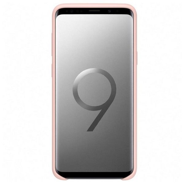Galaxy S9 Plus ile Uyumlu Kılıf Silicone Cover Pembe EF-PG965TPEGWW