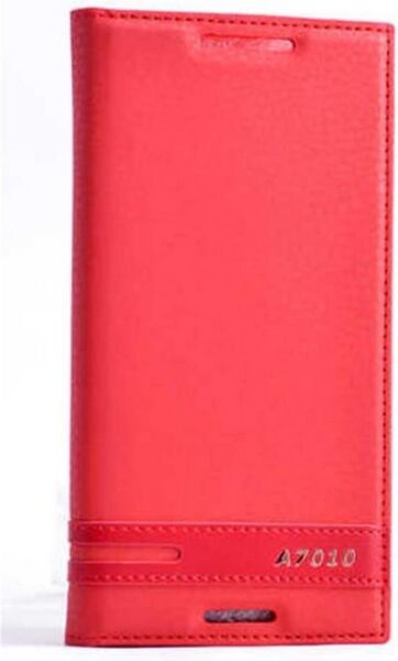 Zore A7010 ile Uyumlu Elite Serisi Kapaklı Kılıf Kırmızı
