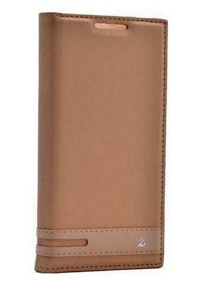 Zore A2010 ile Uyumlu Elite Serisi Kapaklı Kılıf Gold