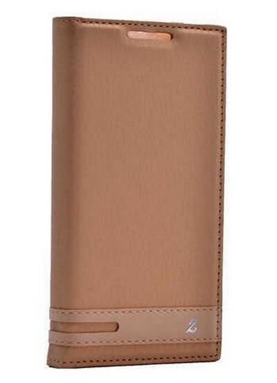 Zore A2010 ile Uyumlu Elite Serisi Kapaklı Kılıf Gold