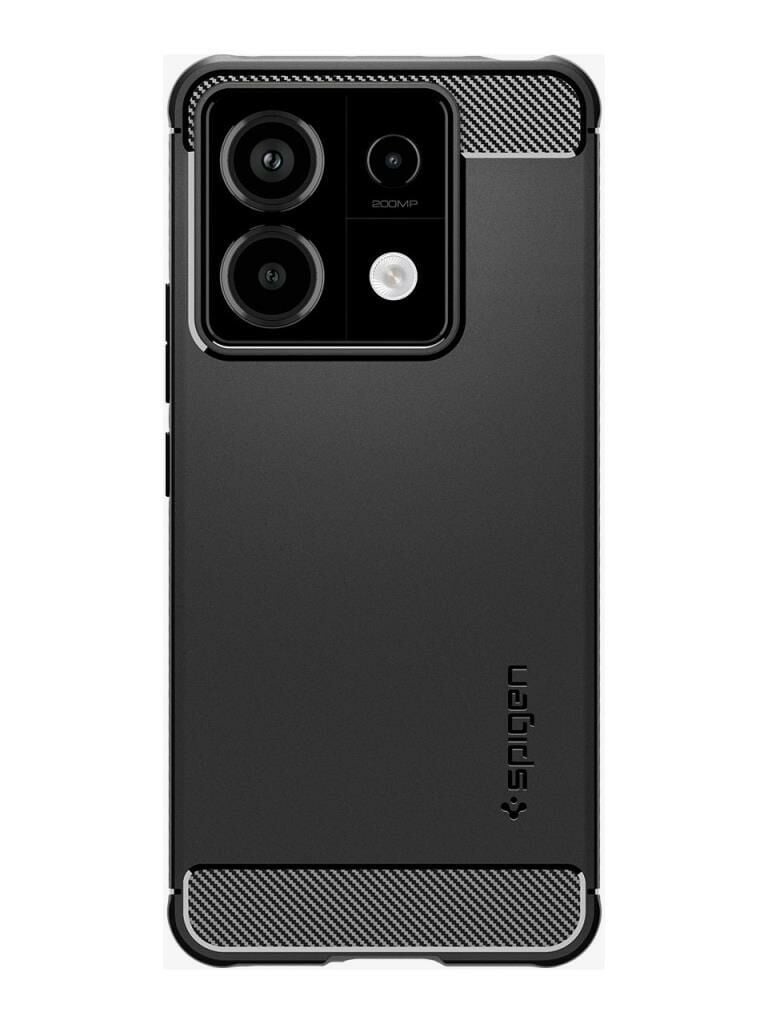 Spigen  Note 13 Pro 5G / POCO X6 5G ile Uyumlu Kılıf Rugged Armor Black