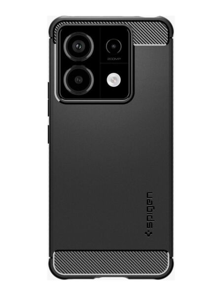 Spigen  Note 13 Pro 5G / POCO X6 5G ile Uyumlu Kılıf Rugged Armor Black