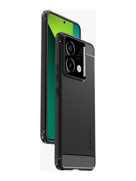 Spigen Note 13 Pro 5G / POCO X6 5G ile Uyumlu Kılıf Rugged Armor Black