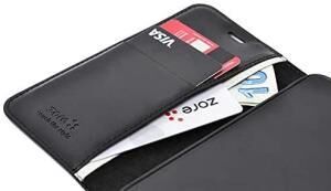 Galaxy S10 Lite (A91) ile Uyumlu Kılıf Yan Model Kartlıklı Cüzdanlı Siyah