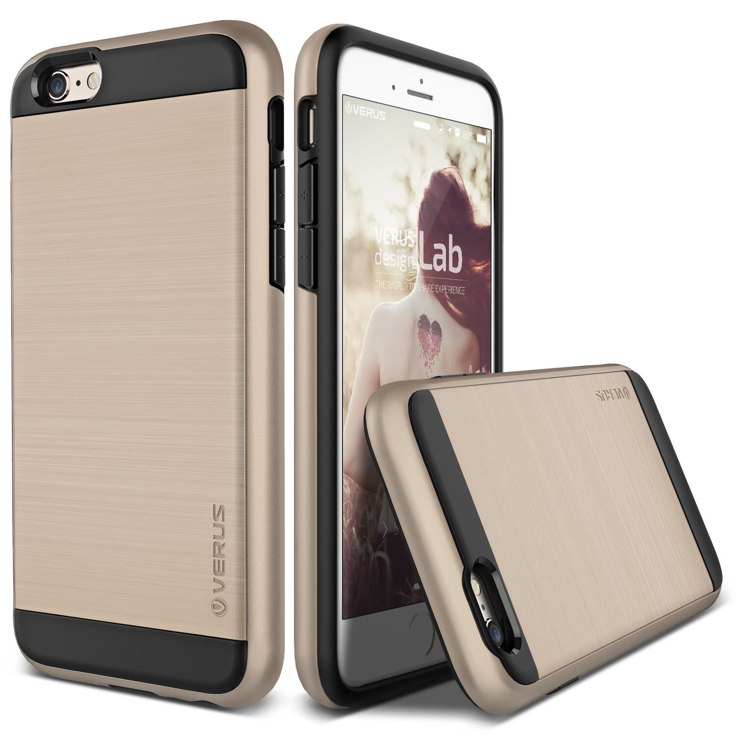Verus iPhone 6/6S ile Uyumlu Case Verge Series Kılıf Shine Gold
