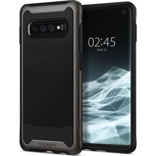 Spigen Galaxy S10 ile Uyumlu Kılıf Hybrid NX Gunmetal