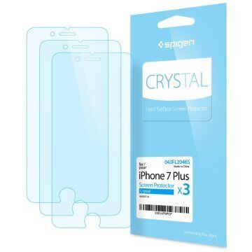 Spigen iPhone 7 Plus ile Uyumlu Ekran Koruyucu Crystal