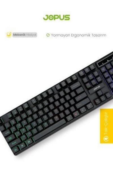 Jopus JO-KB02 Universal Gamer Işıklı Klavye