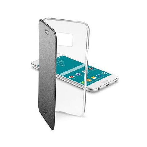 Cellular Line Galaxy S6 ile Uyumlu Clear Book Kılıf Siyah CLEARBOOKGALS6K