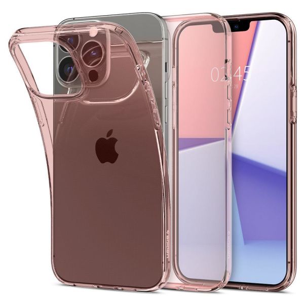 Spigen iPhone 13 Pro ile Uyumlu Kılıf Crystal Flex Rose Crystal